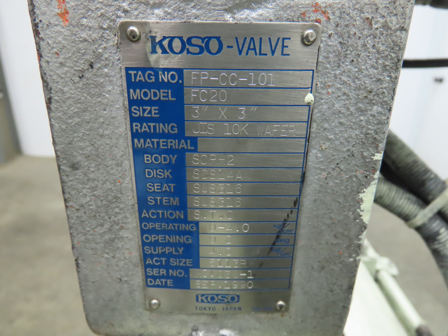 3" Flanged Pipe, Valve Control Station, Process Piping Bypass Valve