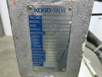 3" Flanged Pipe, Valve Control Station, Process Piping Bypass Valve