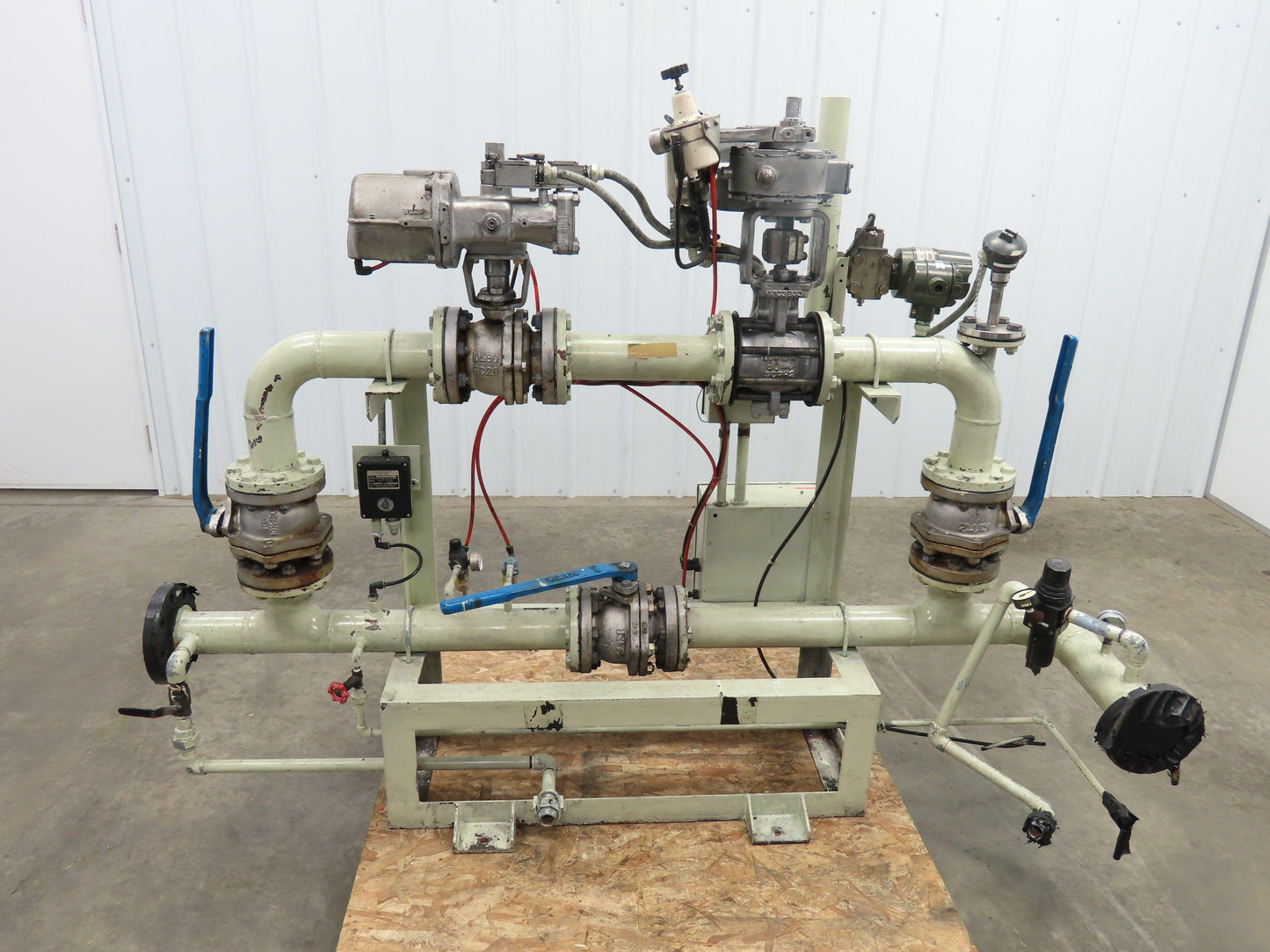 3" Flanged Pipe, Valve Control Station, Process Piping Bypass Valve