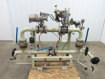 3" Flanged Pipe, Valve Control Station, Process Piping Bypass Valve