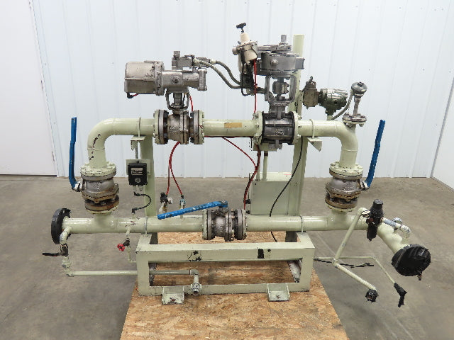 3" Flanged Pipe, Valve Control Station, Process Piping Bypass Valve