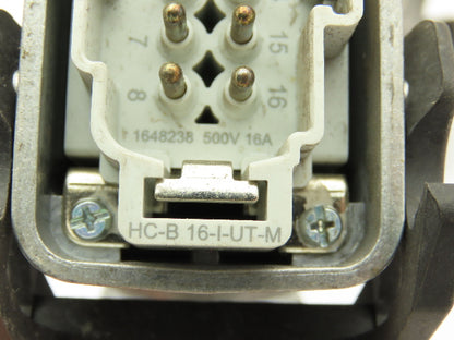 Phoenix Contact HC-B 16-I-UT-M Male Connector Plug 16-Pin 16A HC EVO  Lot of 5