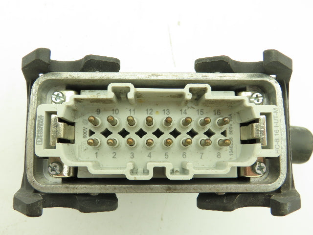 Phoenix Contact HC-B 16-I-UT-M Male Connector Plug 16-Pin 16A HC EVO  Lot of 5