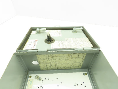Cutler Hammer ECN0708CAA Pushbutton Motor Control Station Enclosure Box 12x12x6"