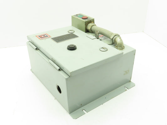 Cutler Hammer ECN0708CAA Pushbutton Motor Control Station Enclosure Box 12x12x6"