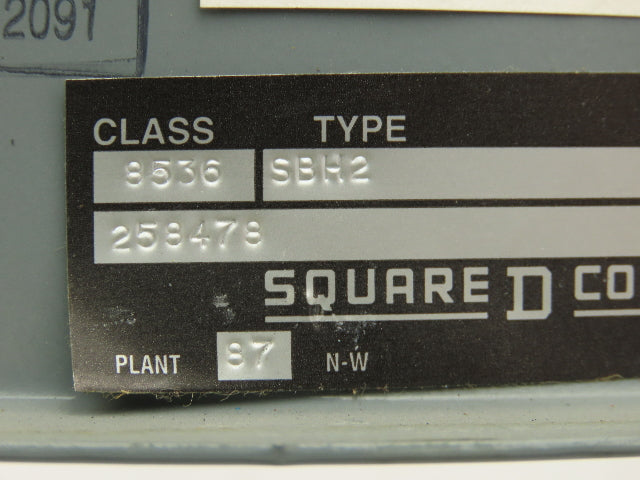 Square D Pushbutton Motor Control Station Enclosure Box 11x8x6"