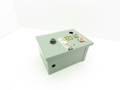 Square D Pushbutton Motor Control Station Enclosure Box 11x8x6"