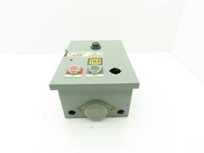 Square D Pushbutton Motor Control Station Enclosure Box 11x8x6"