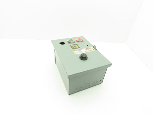 Square D Pushbutton Motor Control Station Enclosure Box 11x8x6"