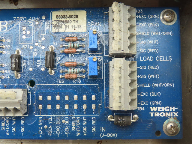 Avery AWT15-501063 Weigh-Tronix 4-Weigh Bar Summing Board Stainless Junction Box