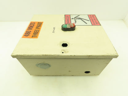 Allen Bradley Combination Motor Starter Overload 3 Ph 600V 12A 27A Enclosure