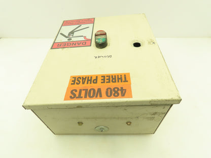 Allen Bradley Combination Motor Starter Overload 3 Ph 600V 12A 27A Enclosure