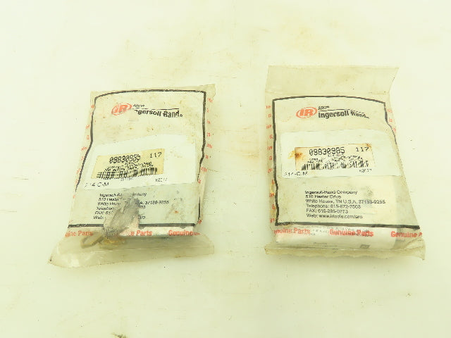2 Ingersoll Rand 214-C-M Circuitry Valves 1/8"Ports, Straight Plunger Actuator