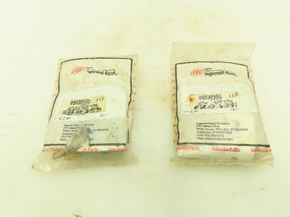 2 Ingersoll Rand 214-C-M Circuitry Valves 1/8"Ports, Straight Plunger Actuator