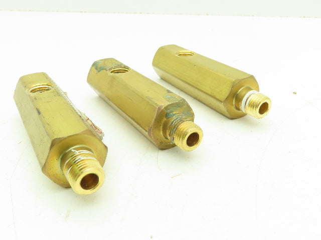 CONCOA 502-2010 Brass Purge Valve Right Side Inlet 1/4" NPT  Lot of 3