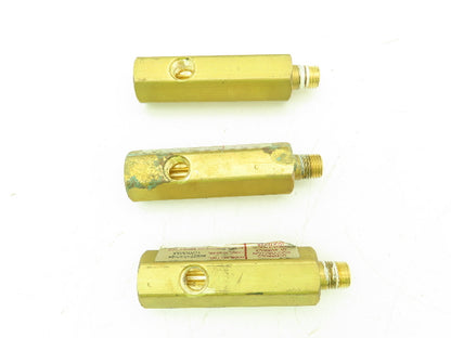 CONCOA 502-2010 Brass Purge Valve Right Side Inlet 1/4" NPT  Lot of 3