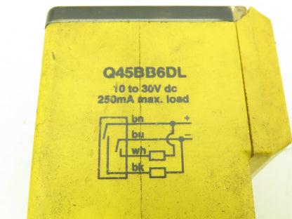 Banner Q45BB6DL Photoelectric Sensor Diffuse 1.8M 10-30VDC  Lot of 2
