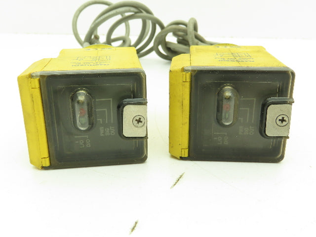 Banner Q45BB6DL Photoelectric Sensor Diffuse 1.8M 10-30VDC  Lot of 2