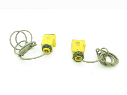 Banner Q45BB6DL Photoelectric Sensor Diffuse 1.8M 10-30VDC  Lot of 2