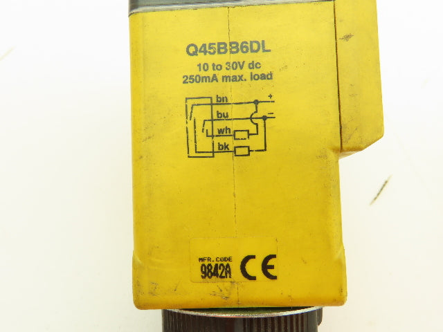 Banner Q45BB6DL Photoelectric Sensor Diffuse 1.8M 10-30VDC  Lot of 4