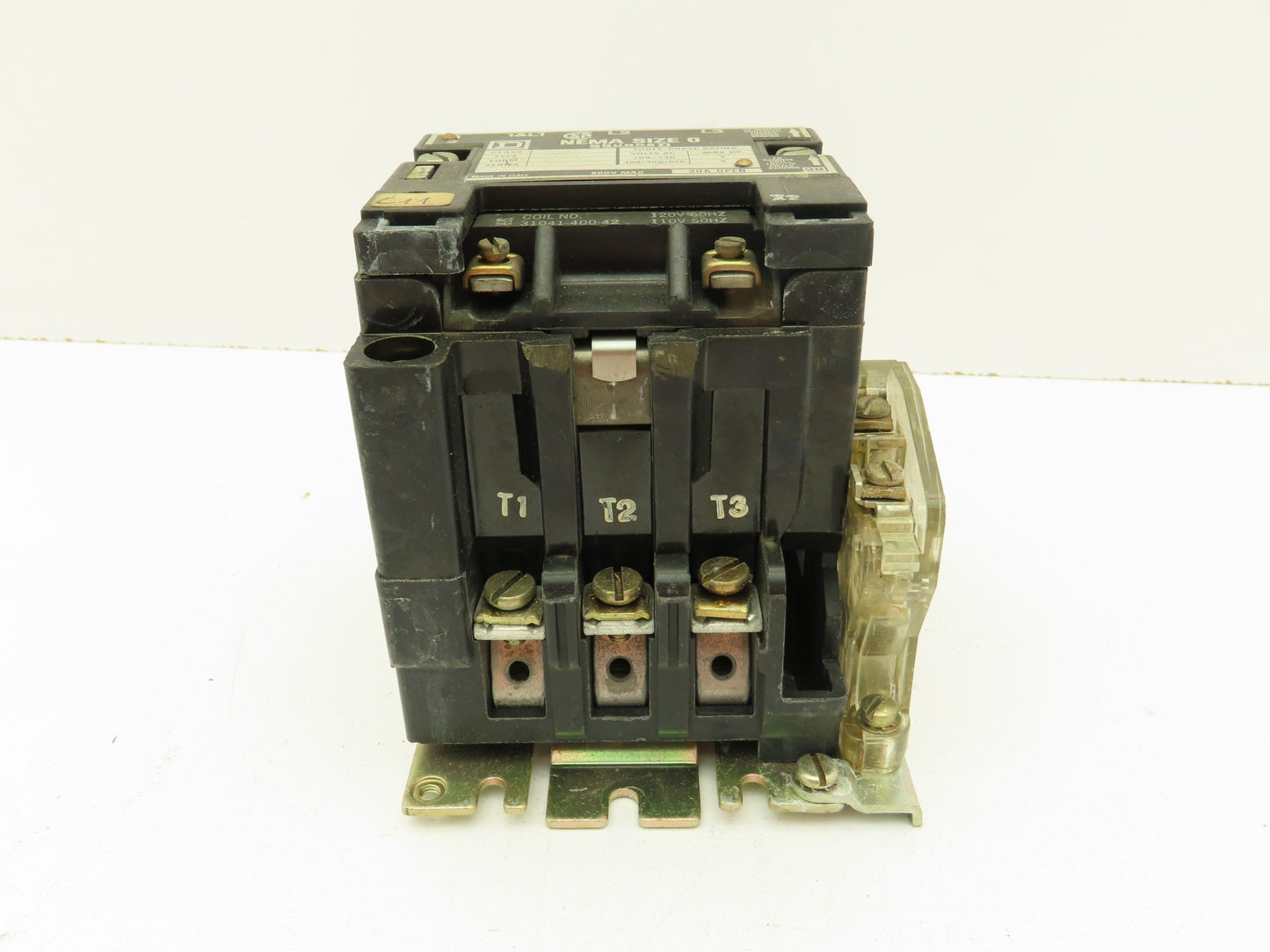 Square D 8502SB02 Motor Starter Contactor Size 0 120V Ser A 120V Coil Lot of 4