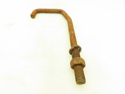 Crane Rail Bolts 11/16" Rod 3/4"-10 Threaded 11 1/2" Long 4" Hook Lot of 24