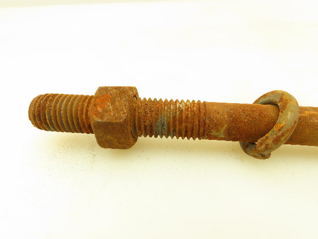 Crane Rail Bolts 11/16" Rod 3/4"-10 Threaded 11 1/2" Long 4" Hook Lot of 24