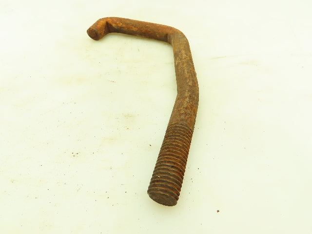 Crane Rail Bolts 11/16" Rod 3/4"-10 Threaded 8" Long 3" Hook Lot of 20