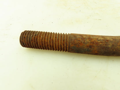 Crane Rail Bolts 11/16" Rod 3/4"-10 Threaded 8" Long 3" Hook Lot of 20
