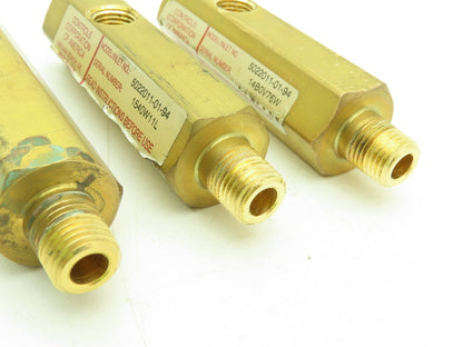 CONCOA 502-2011 Brass Purge Valve Left Side Inlet 1/4" NPT  Lot of 3