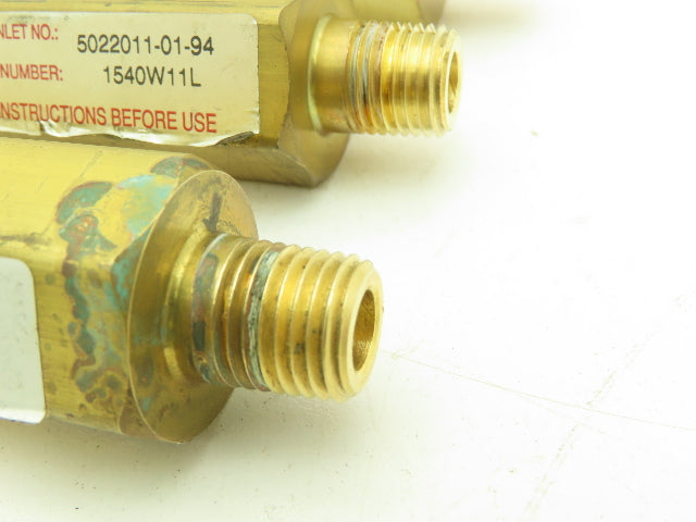 CONCOA 502-2011 Brass Purge Valve Left Side Inlet 1/4" NPT  Lot of 3
