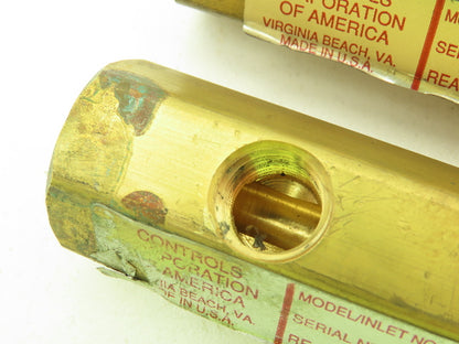 CONCOA 502-2011 Brass Purge Valve Left Side Inlet 1/4" NPT  Lot of 3