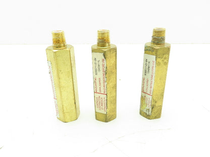 CONCOA 502-2011 Brass Purge Valve Left Side Inlet 1/4" NPT  Lot of 3