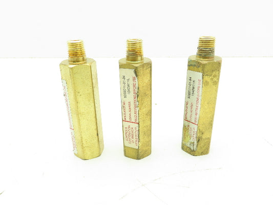 CONCOA 502-2011 Brass Purge Valve Left Side Inlet 1/4" NPT  Lot of 3