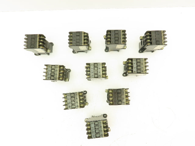 Fuji Electric SRCA50-3 Auxiliary Relay Contactor 110V Coil 4 Pole Lot of 10