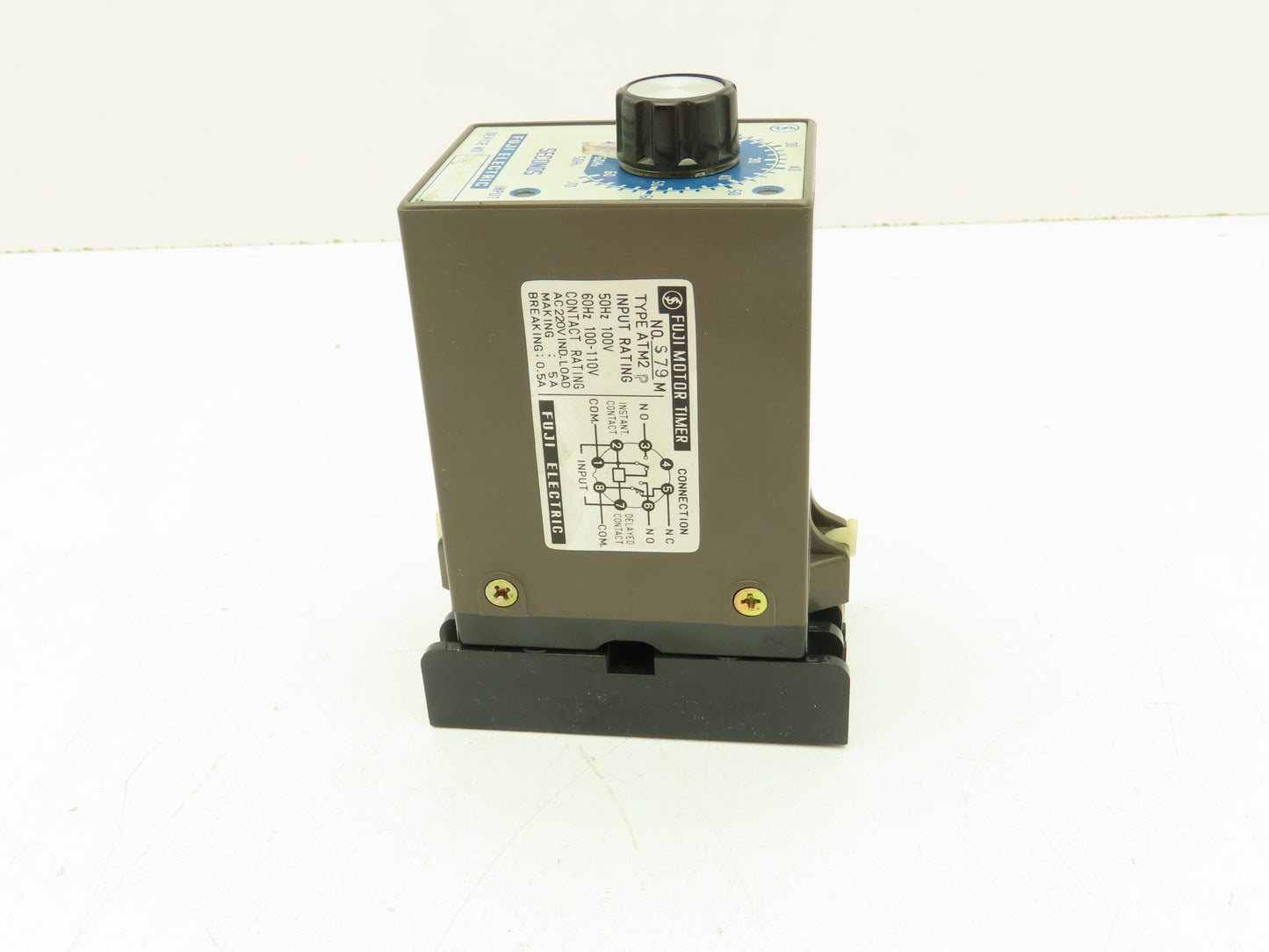 Fuji Electric S79M ATM2P Motor Timer 0-60 Seconds w/Base