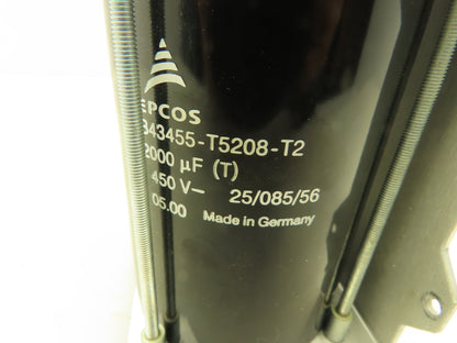Epcos B43455-T5208-T2 Electrolytic Screw Terminal Capacitor 2000uF 450V Lot of 3