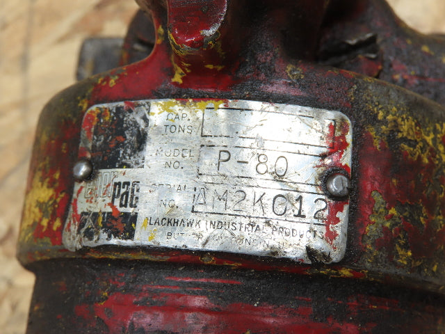 Blackhawk P-80 Pipe Bender One Shot Steel Hydraulic Hand Pump Not Complete