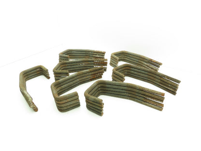 Crane Rail Bolts 5/8" Rod 5/8"-11 Threaded 1 1/2" Long 3 1/2" Hook Lot of 34