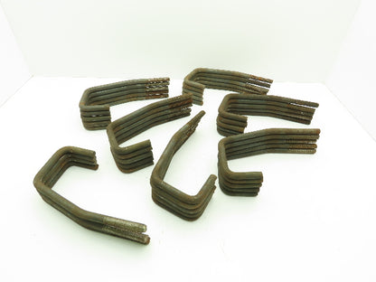 Crane Rail Bolts 5/8" Rod 5/8"-11 Threaded 1 1/2" Long 3 1/2" Hook Lot of 34