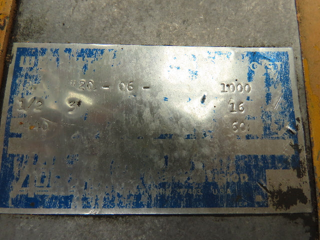 Acco Wright Way Electric Chain Hoist 1000 LB 1/2 Ton 16 FPM 1/2 HP 440V 13' Lift