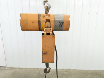 Acco Wright Way Electric Chain Hoist 1000 LB 1/2 Ton 16 FPM 1/2 HP 440V 13' Lift