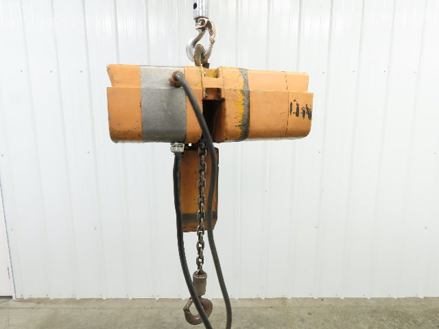 Acco Wright Way Electric Chain Hoist 1000 LB 1/2 Ton 16 FPM 1/2 HP 440V 13' Lift