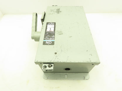 Siemens F321H I-T-E Safety Switch Disconnect Enclosure 30A 240VAC 3 Pole Fusible