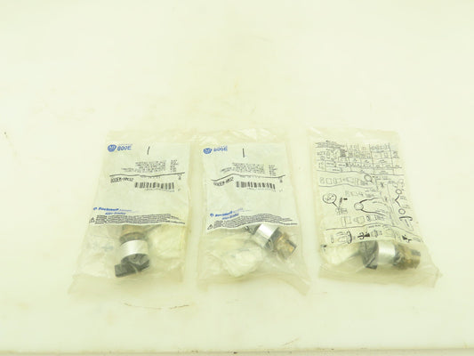 Allen Bradley 800EM-HM32 Ser A 3-Pos Maintained Selector Switch Black  Lot of 3