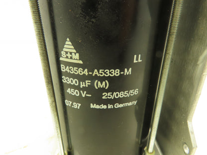 S + F B43564-A5338-M Electrolytic Screw Terminal Capacitor 3300uF 450V