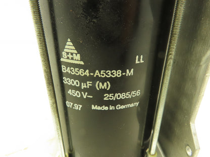 S + F B43564-A5338-M Electrolytic Screw Terminal Capacitor 3300uF 450V