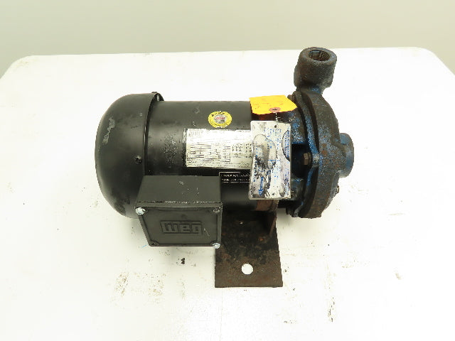 WEG Scot 5036ES3EJPR56J Suction Pump 1.25"x1" NPT 1/2HP 3PH 460V 3.75" Impeller