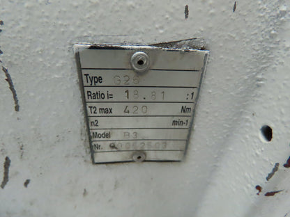 Stroter B3 Type G26 Variable Speed Gearmotor 18:1 Ratio 1-2HP 400/460V 3PH IP55