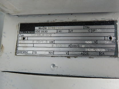 Stroter B3 Type G26 Variable Speed Gearmotor 18:1 Ratio 1-2HP 400/460V 3PH IP55